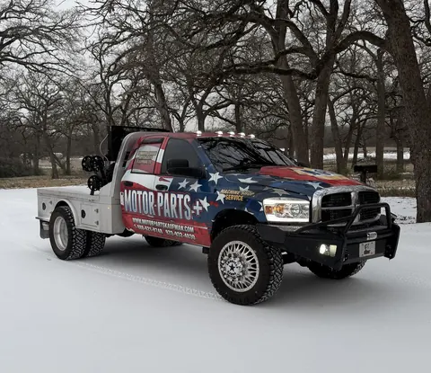 Motor Parts + flatbed pickup