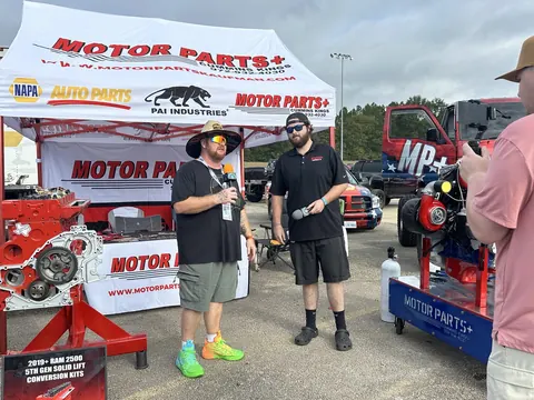 Motor Parts + at an outdoor event
