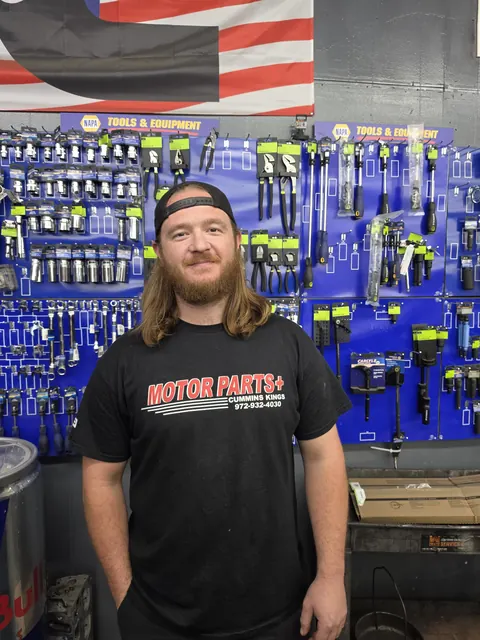 Jake at the Motor Parts + counter